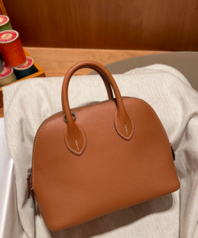 에르메스 미니 볼리드18 골드브라운 은장 앱송